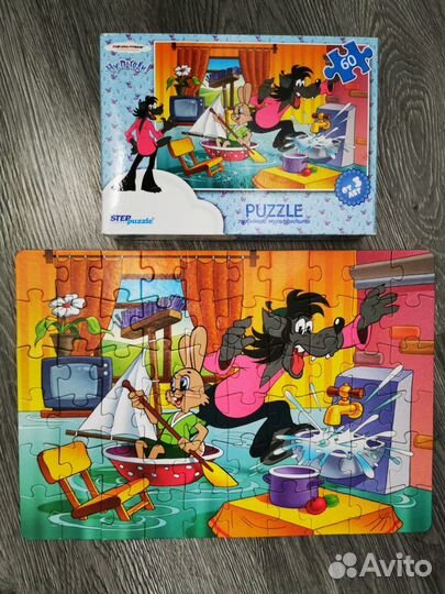 Пазл 60 деталей. Ну погоди