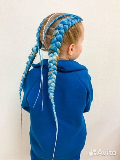 Косы с канекалоном, брейды, боксерские косы