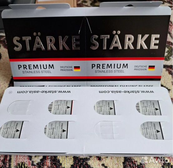 Лезвия для Т- бритв Stärke Premium (20 пачек по 5