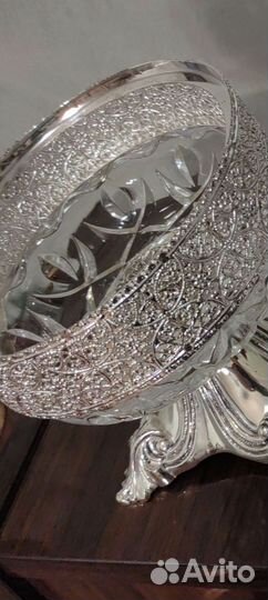 Конфетница ваза Розенберг поднос рюмки мельхиор
