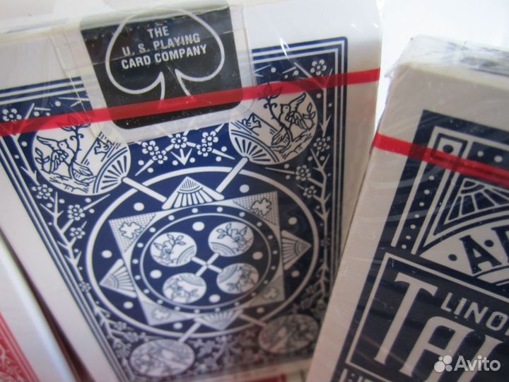 Колода карт Tally-Ho№9 Fan back.Оригинал.Сша.Синь