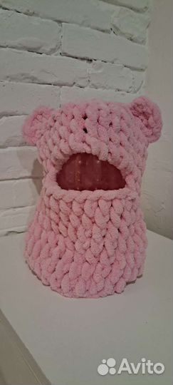 Балаклава вязаная с ушками В наличии