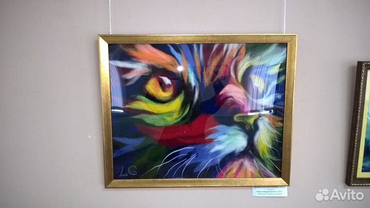 Картина из шерсти 