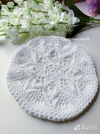 Берет летний вязаный