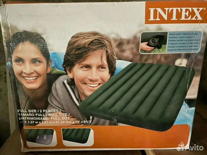 Надувной матрас intex с насосом