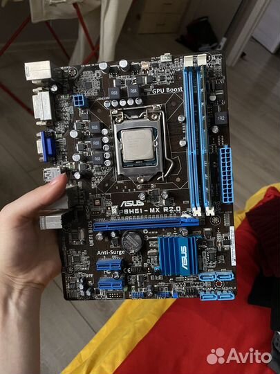 Плата Asus p8h61 mx r2.0 + intel core i3 3220
