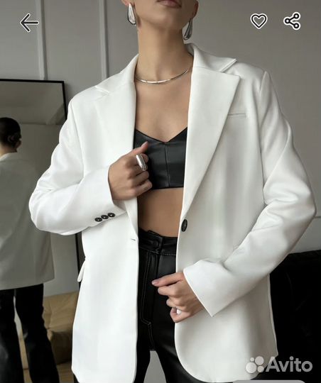 Пиджак белый