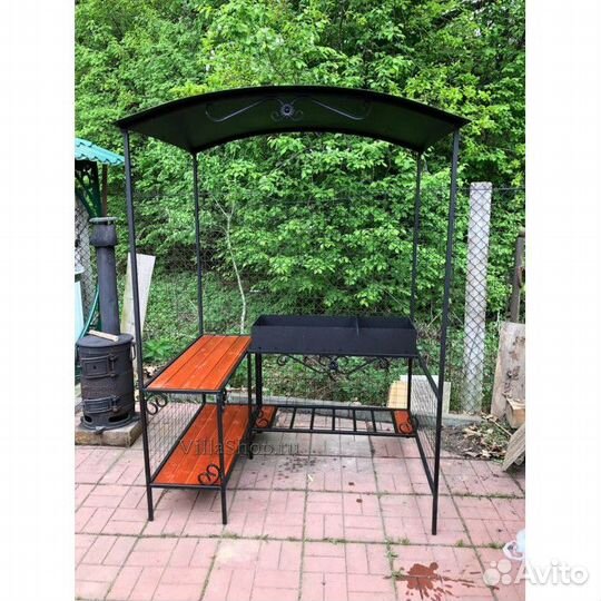 Мангал с крышей