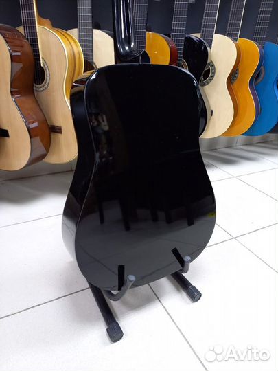 Акустическая гитара Новая Черная Fabio