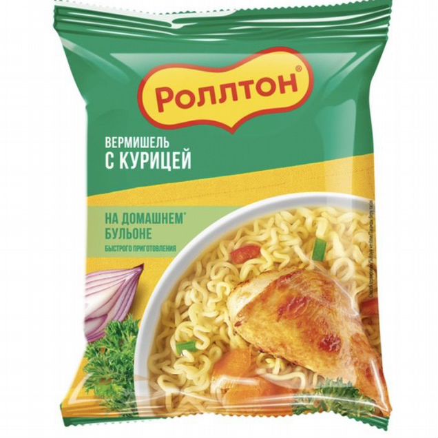 Лапша Роллтон 60 гр со вкусом курицы