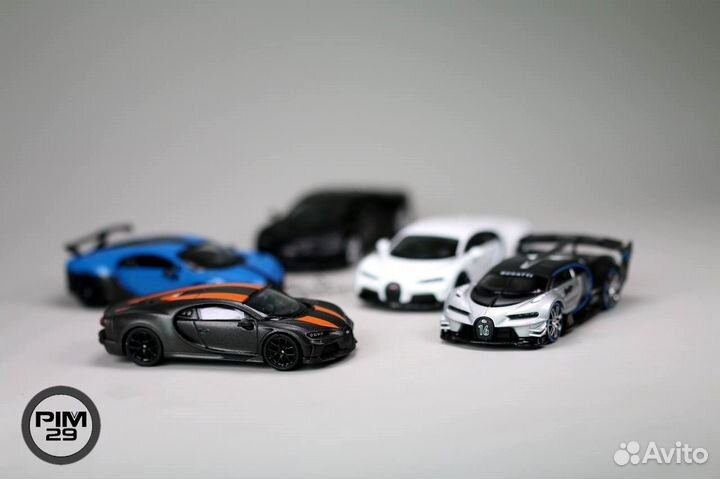 Модели авто Bugatti Mini GT 1/64