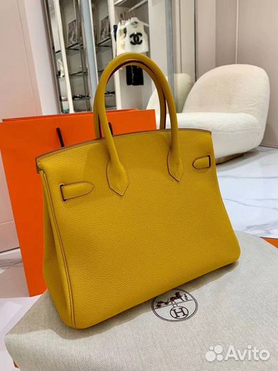 Сумка Hermes birkin 30 серебряная фурнитура