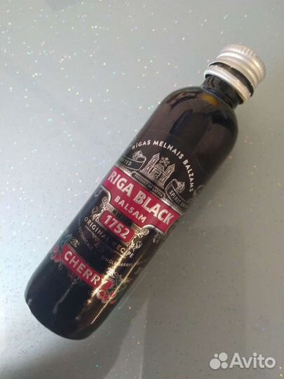 Пустая бутылочка миньон riga black balsam cherry