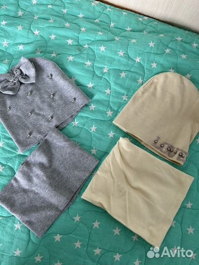 Шапка и снуд для девочки