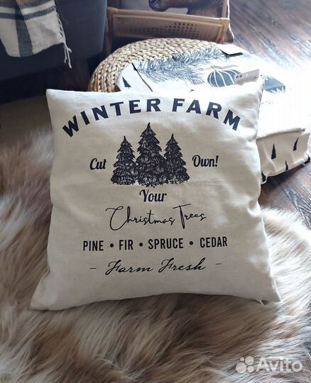 Чехол на подушку, чехол HM home H&M Zara home