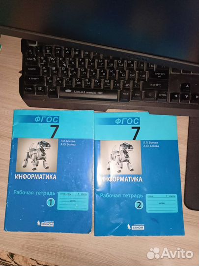 Рабочая тетрадь 1 и 2 по информатике за 7 класс