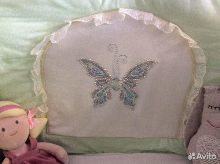 Бортики и балдахин в кроватку