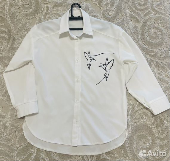 Блузка рубашка для девочки 134