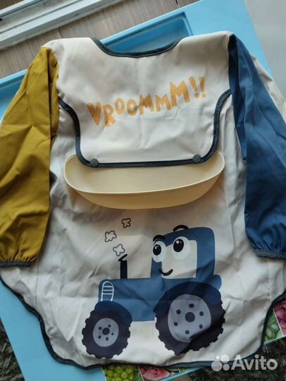 Непромокаемый фартук для кормления и творчества