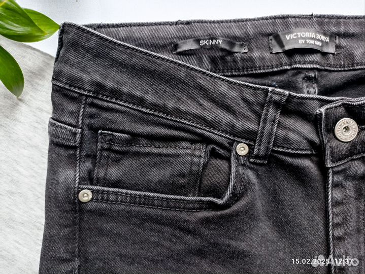 Джинсы skinny черные Tom Farr w 30 L 32 размер 46