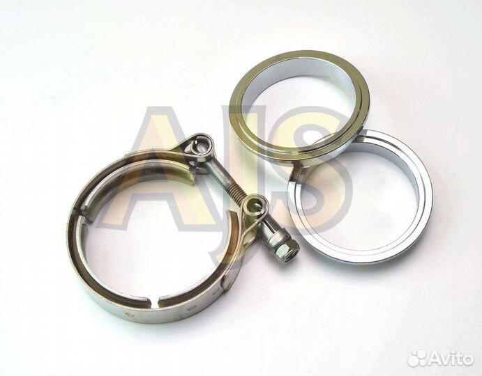 V-band хомут с фланцами 2.5 (63мм) папа-мама