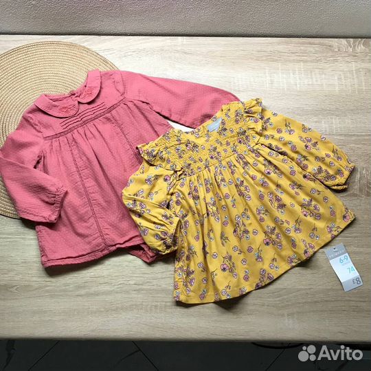 Стильная блуза боди 74 р-р блуза Primark