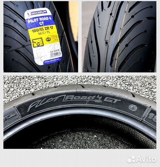 Мотошины 120 70 17 и 180 55 17 Michelin Road 4 GT