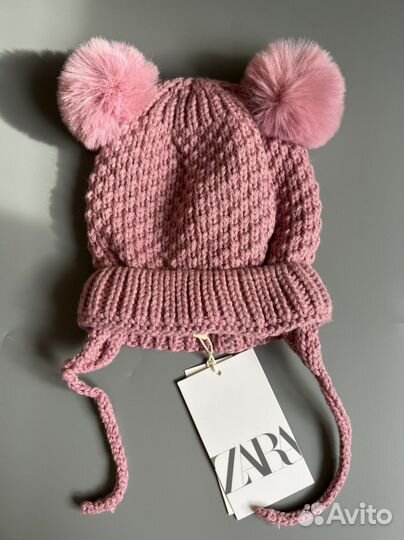 Новая Шапка снуд на девочку zara 50