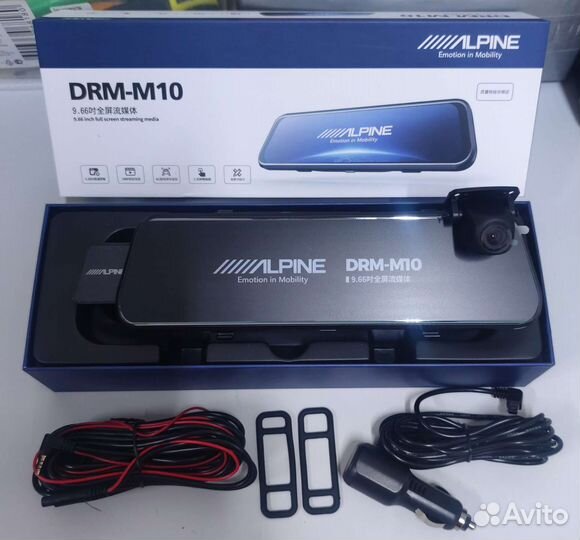 Зеркало с регистратором на 2 камеры Alpine DRM-M10