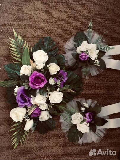 Свадебные украшения для автомобиля