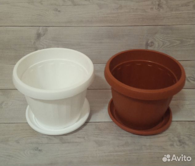 Горшок для растений вазон терра с подставкой