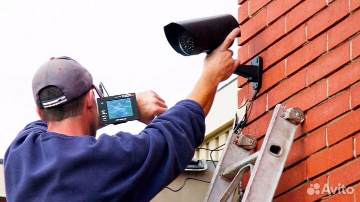 Установка видеонаблюдения монтаж видеокамер