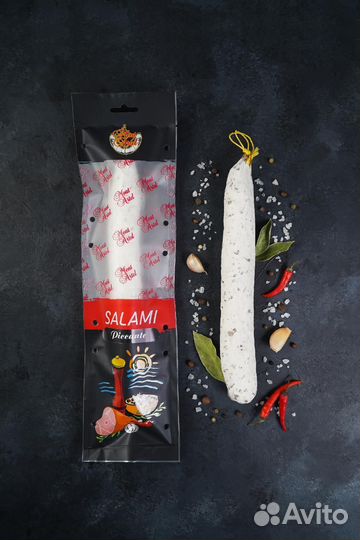 Салями в белой плесени оптом от 10 кг