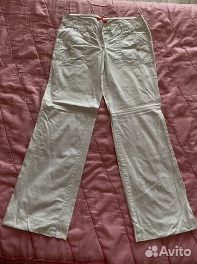 Брюки белые женские 48