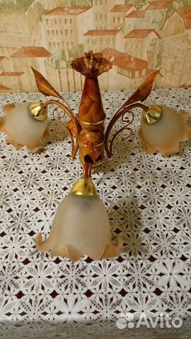 Люстра потолочная бу