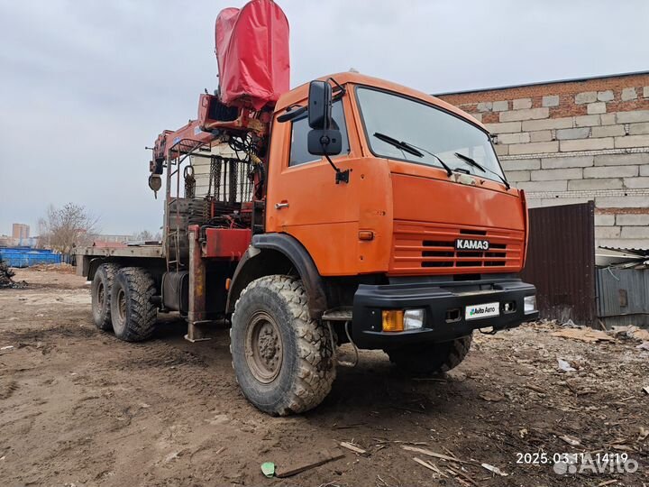 Бортовой грузовик КАМАЗ 43118 с КМУ Kanglim, 2012