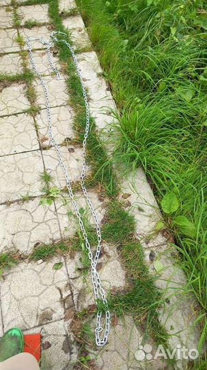 Цепь для собаки 5 метров с карабинами