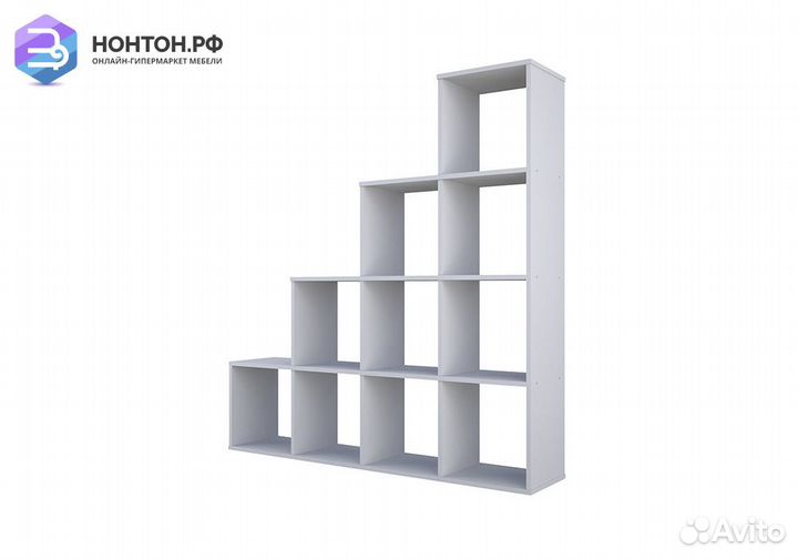 Стеллаж каскадный Polini home Smart 10 секций белы