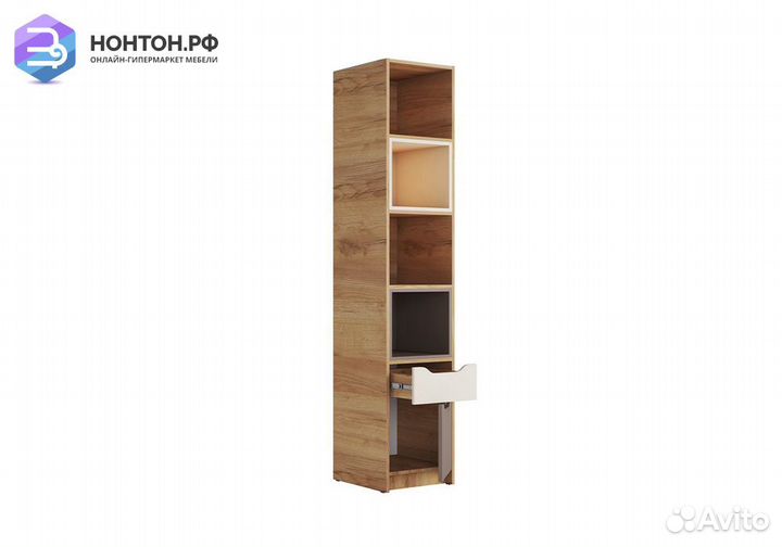 Стеллаж Rich сж-001 дуб крафт золотой / миндаль