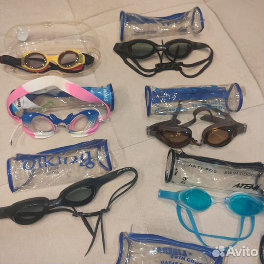 Очки для плавания детские и взрослые