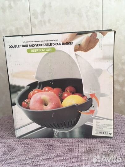 Тёрка для овощей с чашкой дуршлагом