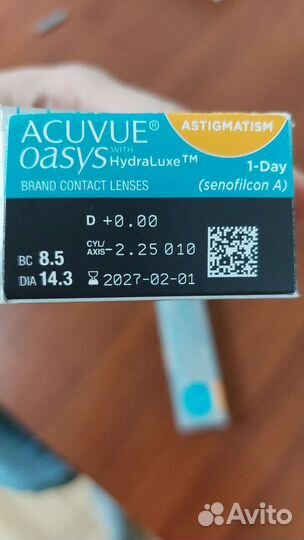 Линзы acuvue oasys for Astigmatism