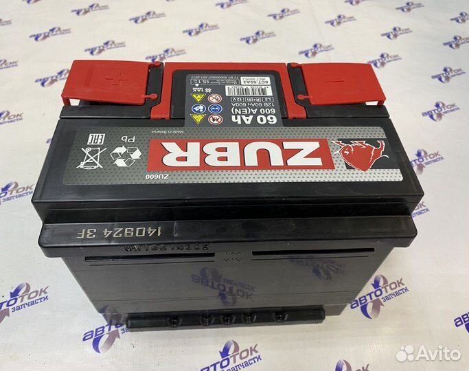 Аккумулятор автомобильный zubr 6 ст 60 о.п