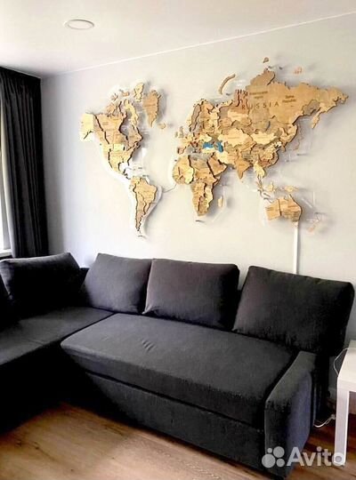 Декоративная карта мира