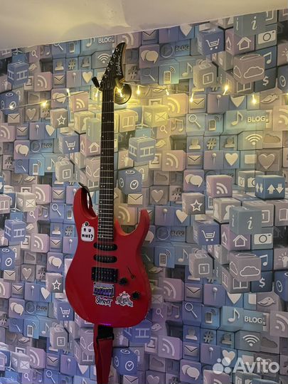 Электрогитара Washburn с комбиком Marshall