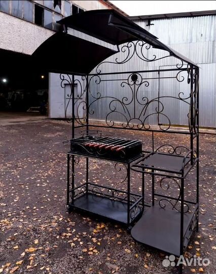 Мангал с печью