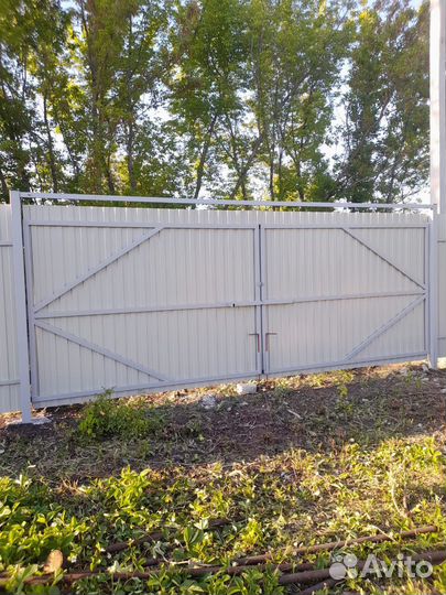 Забор из профлиста под ключ