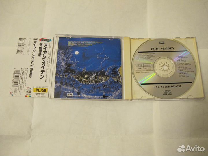 CD Iron Maiden Live After Death Japan OBI фирма