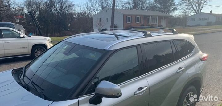 Поперечины на рейлинги Toyota Highlander 2019-нв