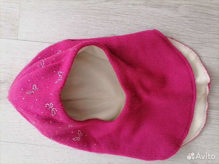 Шапка шлем для девочки